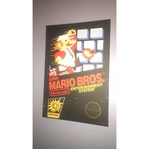VINTAGE SUPER MARIO BROS CANVAS